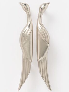 Anthropologie Marquerite Crane Nickel Handle Set